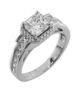 Zilveren ring 925 met 3x grove steen 49eu