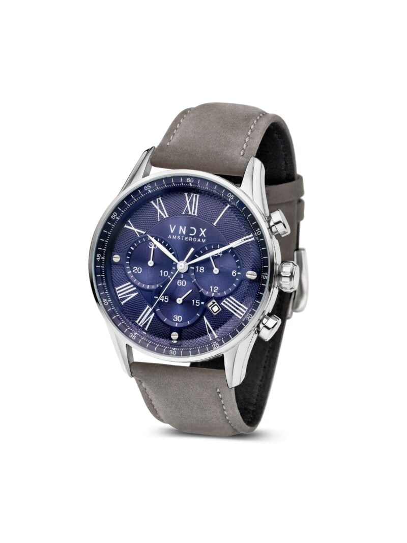 The Chief Leather Blue Grey - 46mm
