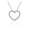 Juwelier Emo - Zilveren Hart Hanger Collier - 01125