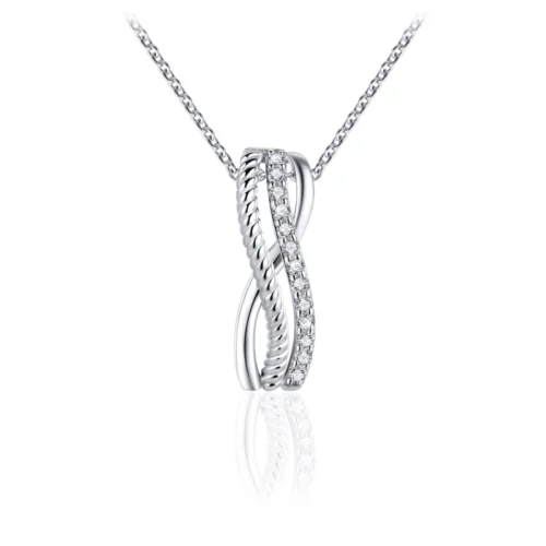 Suzy Style - Ketting Gerhodineerd Sterling Zilver - 01453 - Lengte 42 + 5 CM