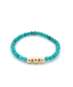 676 turquoise gold coloured