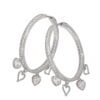 De Trendy Zilveren Bedel Oorbellen met Hartjes & Zirkonia stenen is de ideaale cadeautip! De oorbellen bestaan uit eerste gehalte Zilver (925). De oorbellen hebben een diameter van 40 MM. 