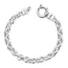 Armband Zilver - Jasseron schakelarmband gerhodineerd Zilver - 8mm