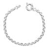 Armband Zilver - Jasseron schakelarmband gerhodineerd Zilver - 4,5 mm