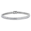 Priscilla's Favorites - Premium Tennisarmband Zilver 925 - Vierkante Zirkonia stenen 4 MM