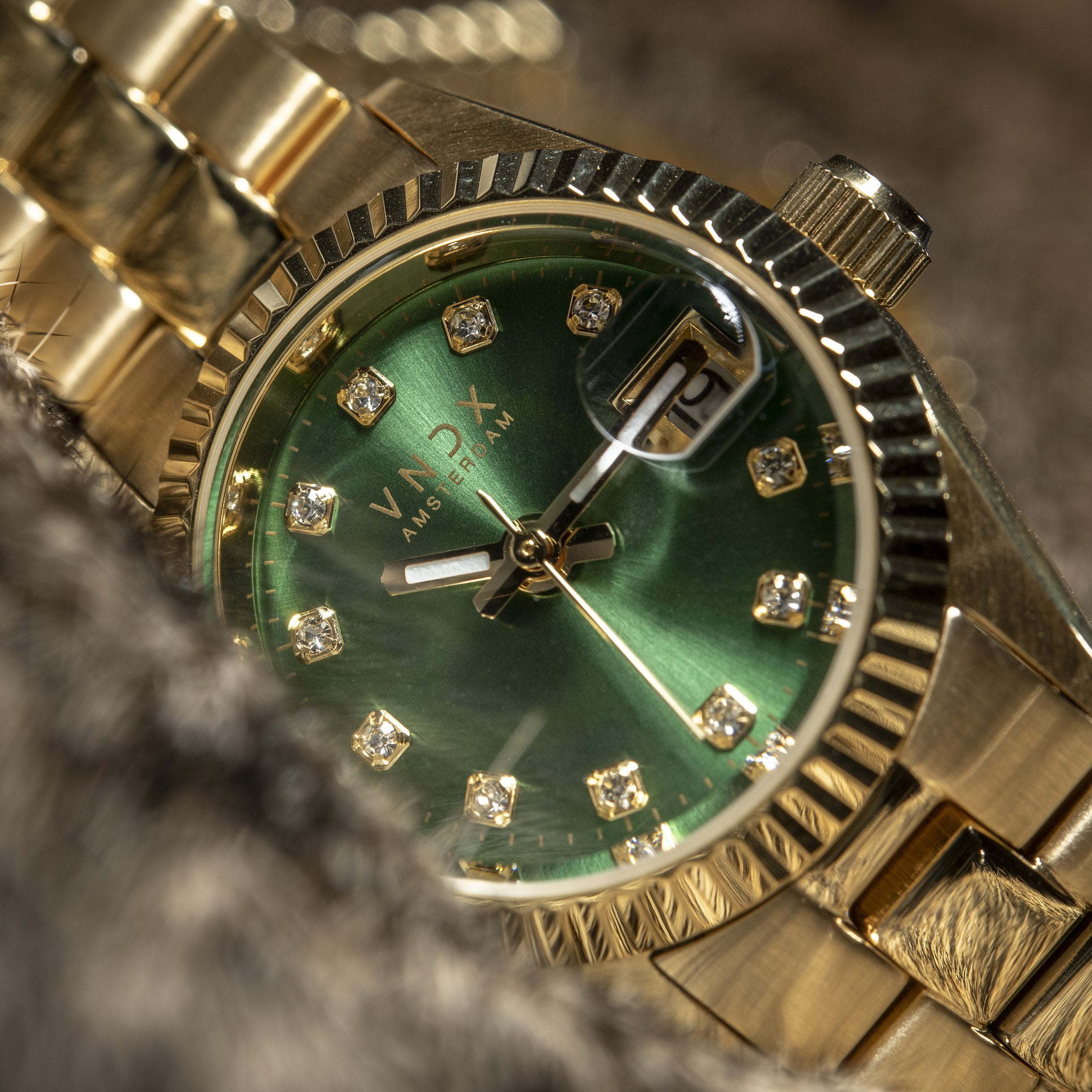 Dare Devil XS Goud Groen - 26mm - Gratis Verzending - Juwelier Emo