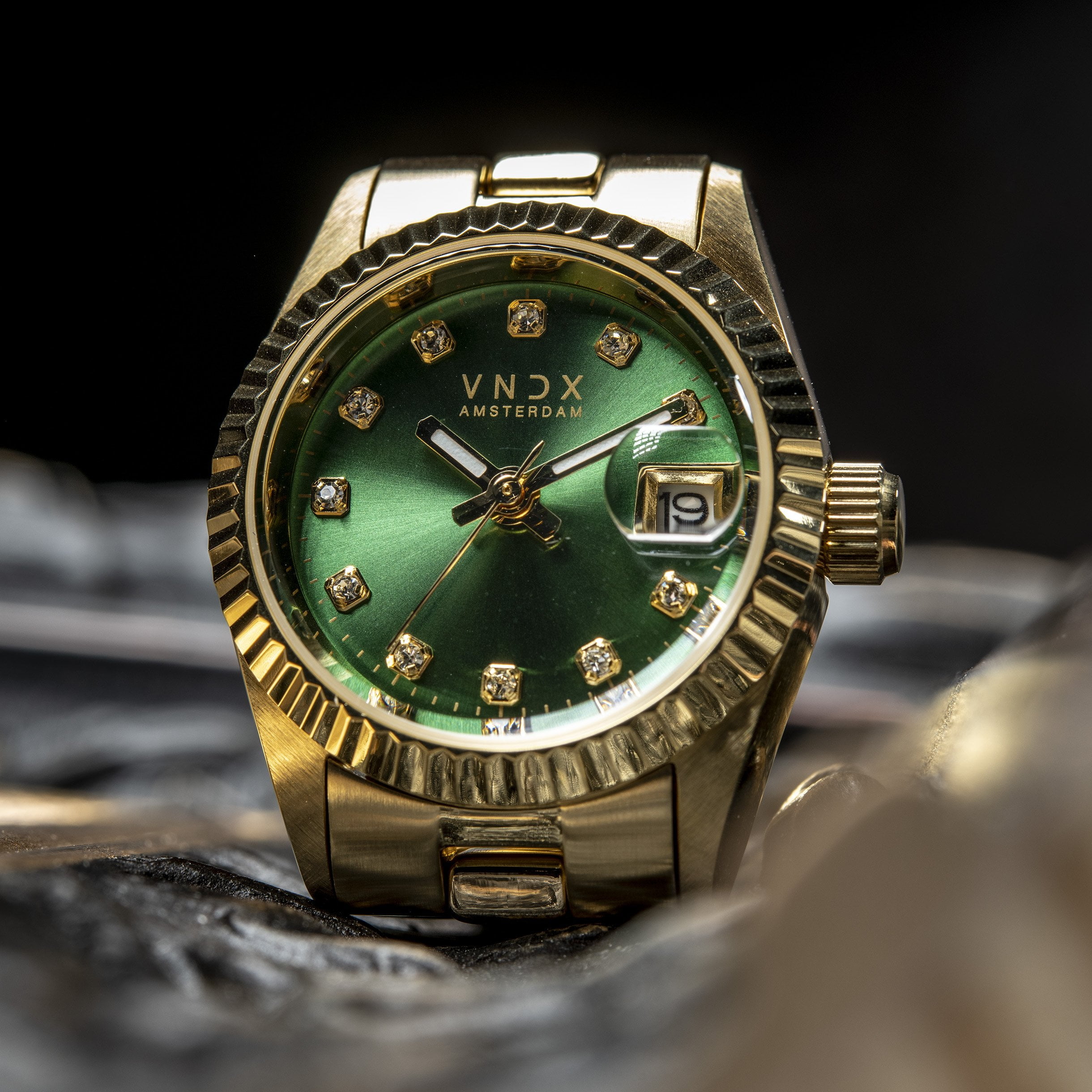 Dare Devil XS Goud Groen - 26mm - Gratis Verzending - Juwelier Emo