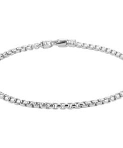 14 Karaat Witgouden Armband Ventiaans Bol - B 2,5mm - L 19cm