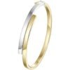 14 Karaat Gouden Bangle Scharnier Armband vlakke buis - 9,0 x 61,5 mm
