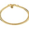 14 Karaat Gouden Gourmet armband - Breedte 4,7 mm - Lengte 19 cm