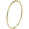 14 Karaat Gouden Bangle Scharnier Armband Ronde buis - Zilveren kern - Breedte 2,5mm
