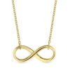 14 Karaat Gouden Ketting met Infinity hanger - Jasseron schakel - 45 CM