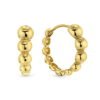14 Karaat Geelgouden Dames oorbellen met Bolletjes - 16mm