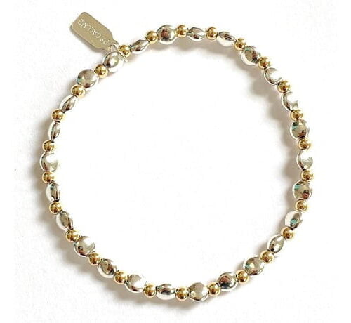 PScallme - BASIC FLAT 3MM MIX SILVER - GOLD COLOURED