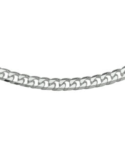 Gourmet Ketting Zilver 925 Gerhodineerd 6 mm breed