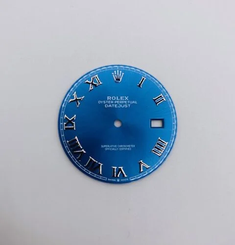 ROLEX Wijzerplaat Datejust 41mm 126334 Blue Roman Azzurro Dial - Unworn