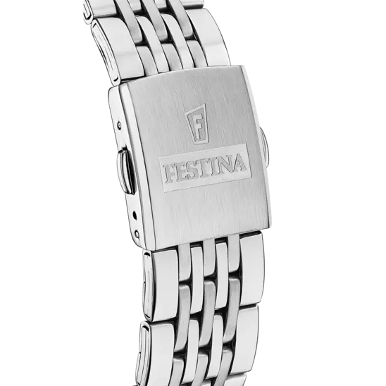 FESTINA - HEREN ZWART CHRONOGHRAPHIC STAAL HORLOGE F20285/4 - Afbeelding 3