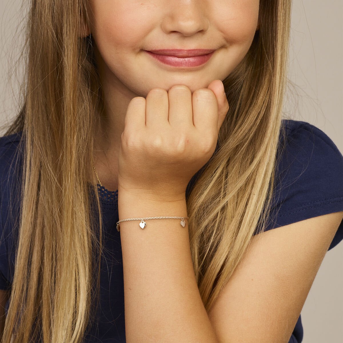 Zilveren 925 armband hartjes 13 + 3 cm - Afbeelding 2