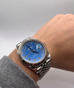 Alternative view of Rolex Datejust 126334 Azzurro Dial 41mm Jubilee - MINT 2024