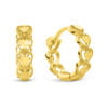 14 Karaat Gouden oorbellen Hartjes - 15mm - 4.3mm Breed