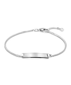 graveerarmband gourmet plaat 12 - 14 cm - Zilver 925