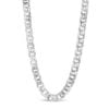 Fantasie Schakel ketting Zilver 925 Gerhodineerd - 7mm breed