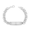 Graveerarmband Platte Koningschakel plaat 11.3 mm - 22 cm - Zilver 925