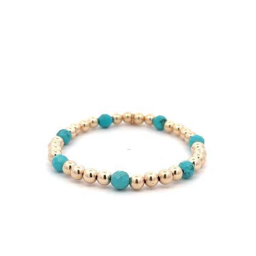 PScallme - ANGEL 7 TURQUOISE GOLD COLOURED