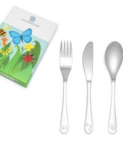 Juwelier Emo - Kindercouvert Natuurvriendjes 4-delig RVS 18/10