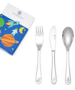 Juwelier Emo - Kindercouvert 4-delig Ruimte RVS