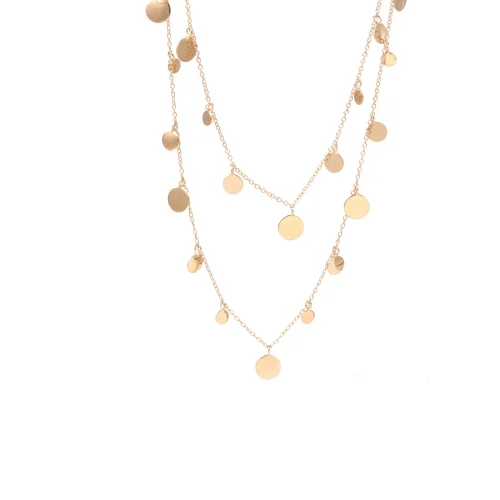 PScallme - NECKLACE DISCS GOLDPLATED
