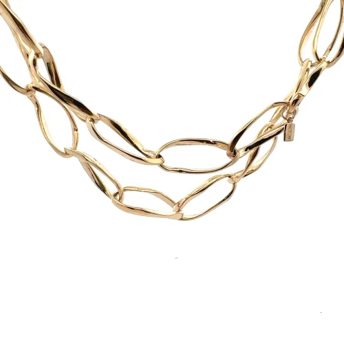 PScallme - NECKLACE LINK OVAL LARGE GOLDPLATED