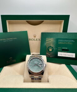 Alternative view of Rolex Datejust 126334 Mint Green Index Dial 41mm Oyster - MINT 2023