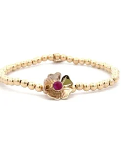 PScallme - Flower sweet fuchsia gold coloured