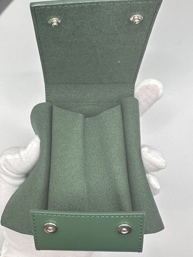 Rolex - Leather Travel pouch Green - NEW - Afbeelding 3