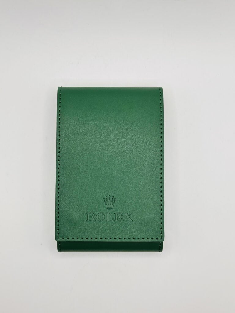Rolex Leather Travel pouch Green NEW