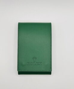 Rolex Leather Travel pouch Green NEW