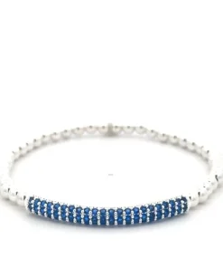 PScallme - BAR DARK BLUE STERLING SILVER 925