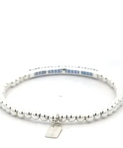 PScallme - BAR DARK BLUE STERLING SILVER 925
