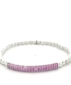 PScallme - BAR FUCHSIA STERLING SILVER 925