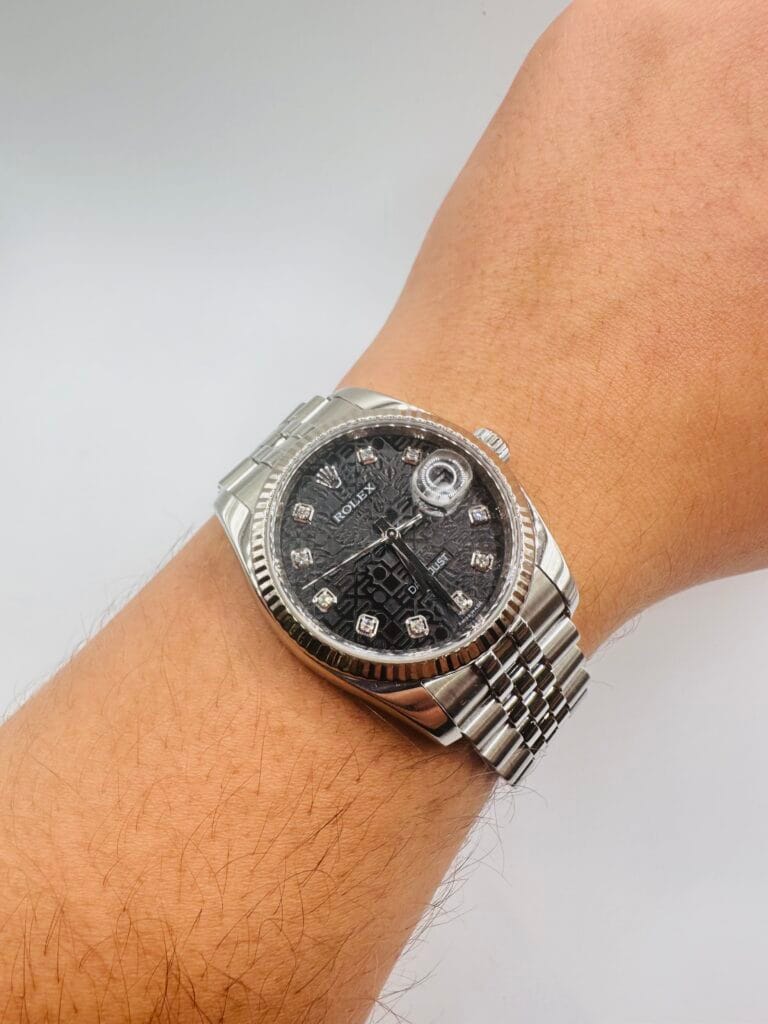 Rolex Datejust 116234 Black Diamond Dial 36mm - WORN 2010 - Afbeelding 4