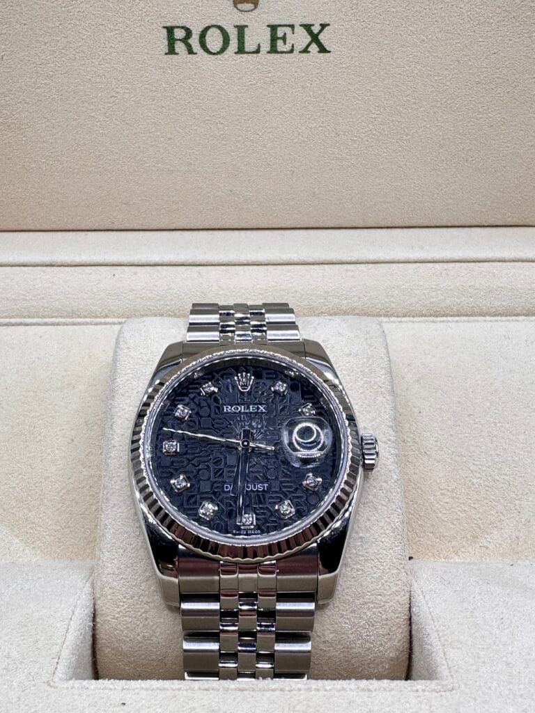 Rolex Datejust 116234 Black Diamond Dial 36mm - WORN 2010 - Afbeelding 3