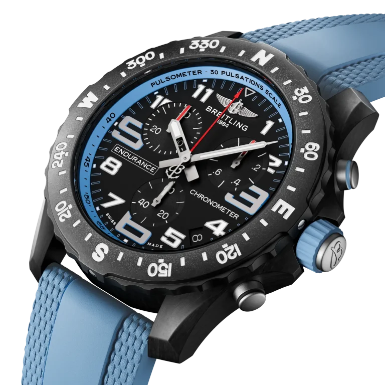 Breitling Endurance Pro 44mm Baby Blauw - LIST PRICE € 3600,- (DISCOUNT 15%) - Afbeelding 2