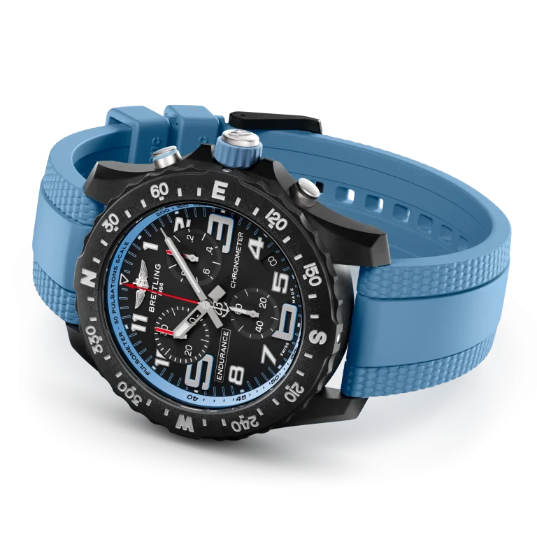 Breitling Endurance Pro 44mm Baby Blauw - LIST PRICE € 3600,- (DISCOUNT 15%) - Afbeelding 3