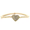 PSCALLME Kids - Heart pave gold coloured