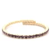PScallme - Bangle round purple goldplated