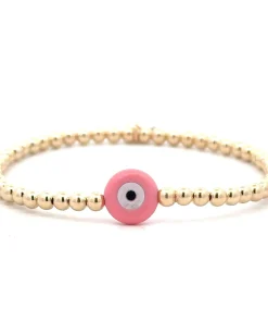 PScallme Kids - Lucky eye round pink gold coloured