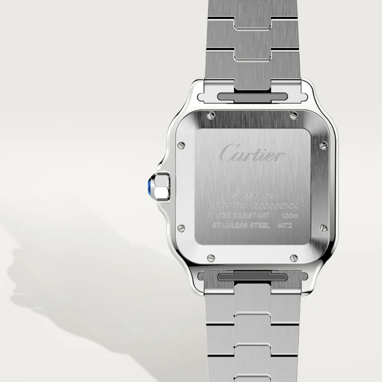 CARTIER SANTOS De Cartier Gold Bezel - White Dial - Large 47.5MM - Afbeelding 4