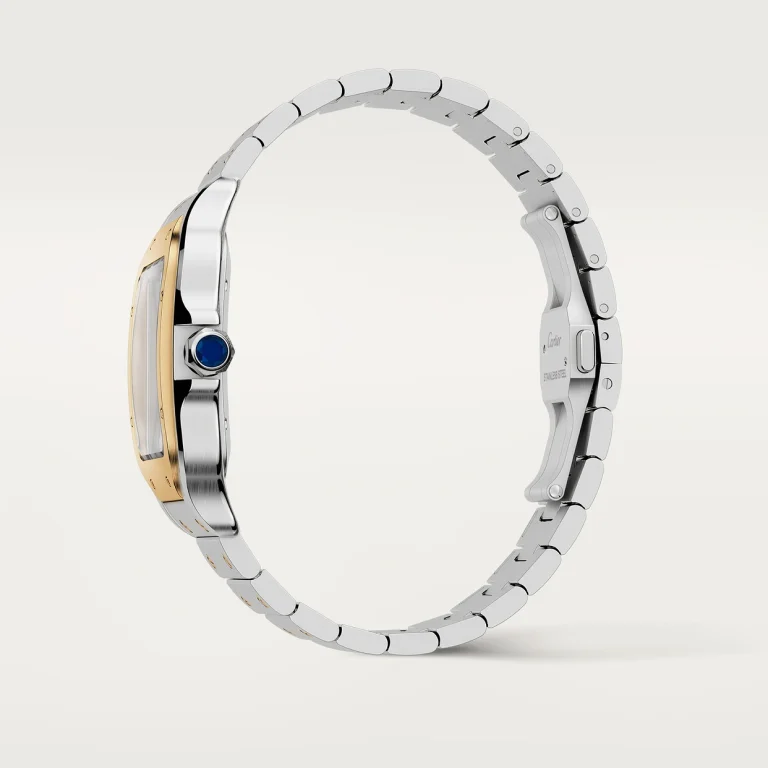 CARTIER SANTOS De Cartier Gold Bezel - White Dial - Large 47.5MM - Afbeelding 5