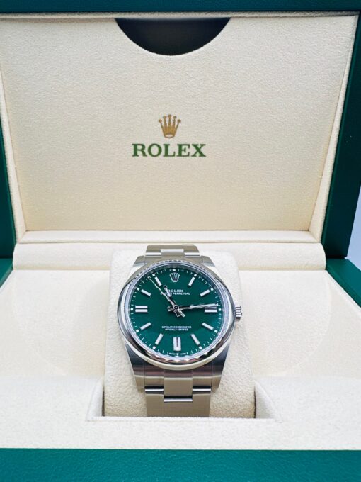 Rolex Oyster Perpetual Date 124300 Green Dial 41MM - NEW 2022 - Afbeelding 4
